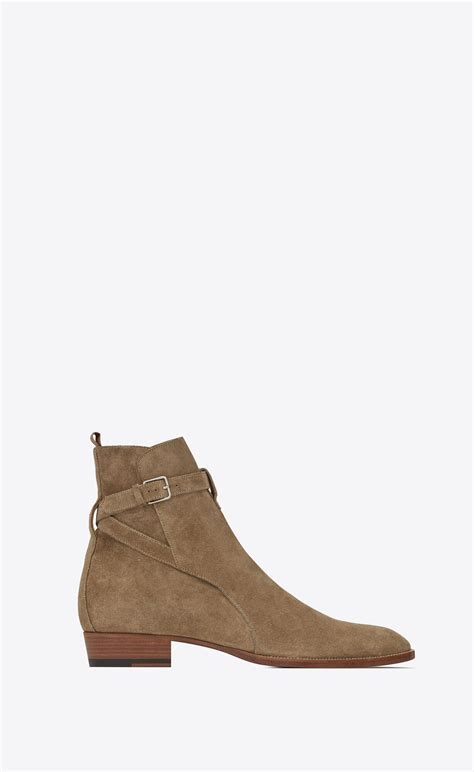 ysl wyatt laced desert boots in suede|Saint Laurent Suede Wyatt Boots: A Guide to the Ultimate Suede .